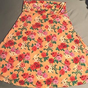 Med. floral midi skirt